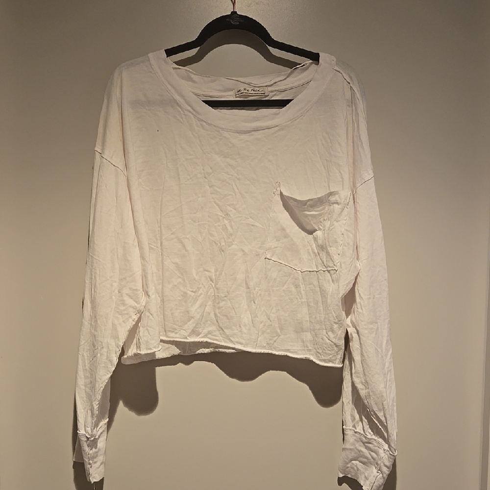 We The Free XL Women's White Long Sleeve Top